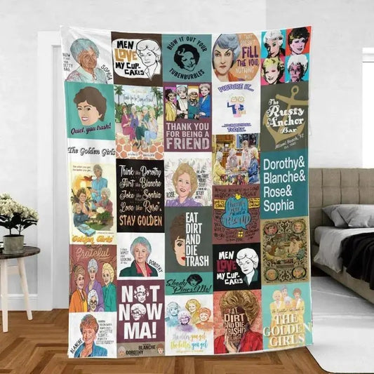 Golden Girls Sitcom Stay Golden PREMIUM Blanket