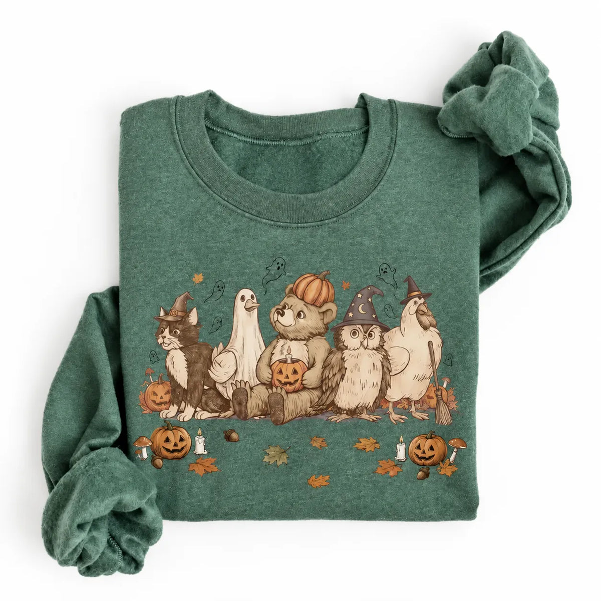 Vintage 90s Halloween Bear Cozy Animal Friends Animated TV Show Gift T-Shirt / Sweatshirt / Hoodie